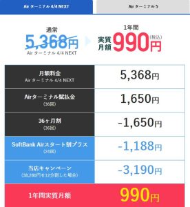 【SoftbankAir】Air ターミナル 4/4 NEXT