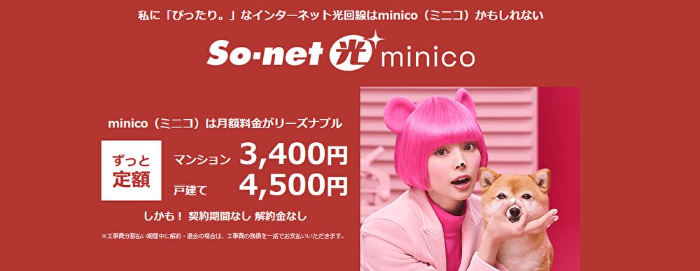So-net 光 minico（ミニコ）
